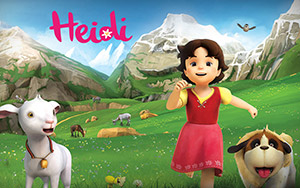 A Swiss-German animated children`s TV series, `Heidi`